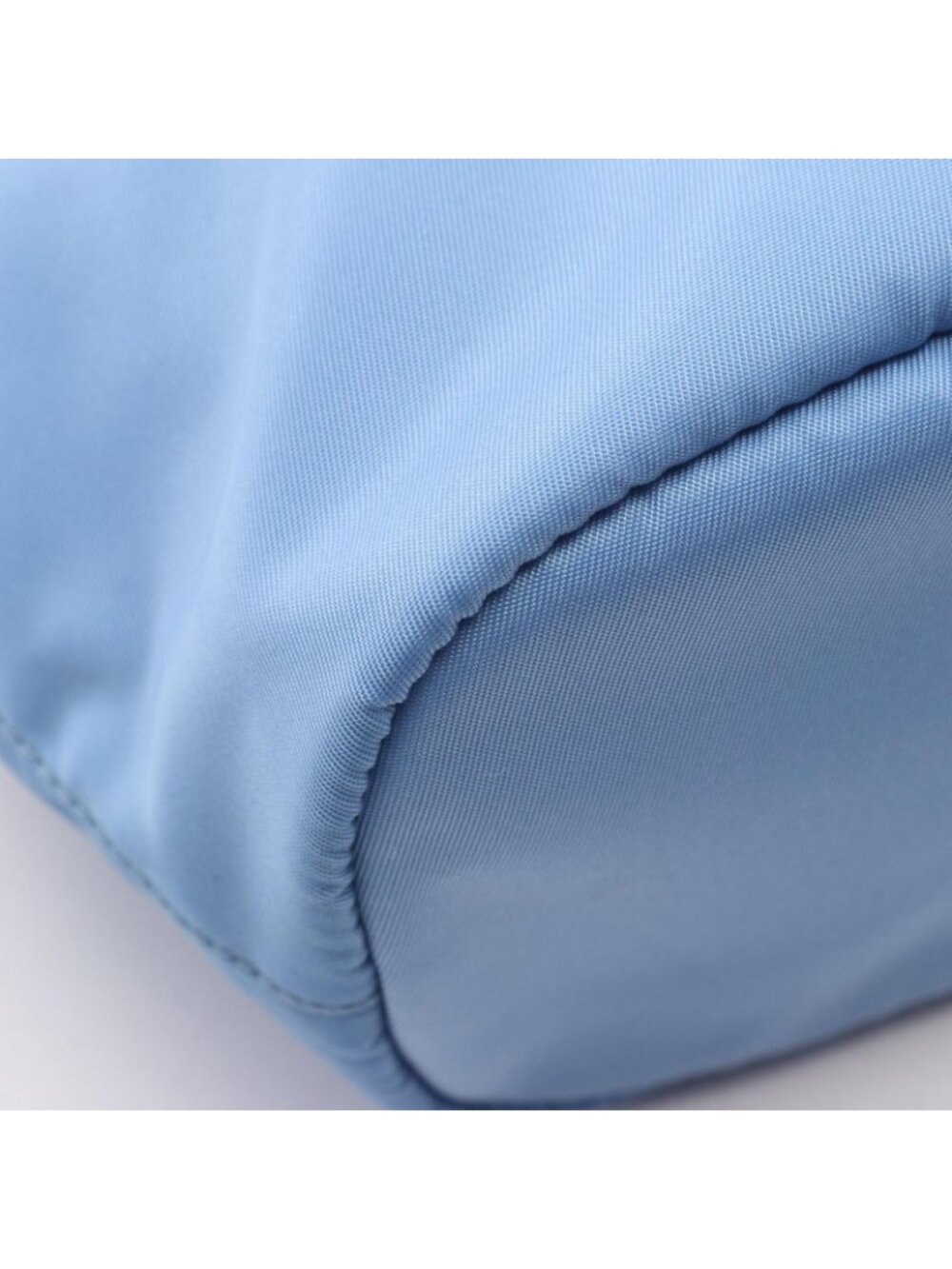 Prada Pouch Re-Nylon Vela Light Blue Nylon Saffiano Leather - Picture 5 of 5